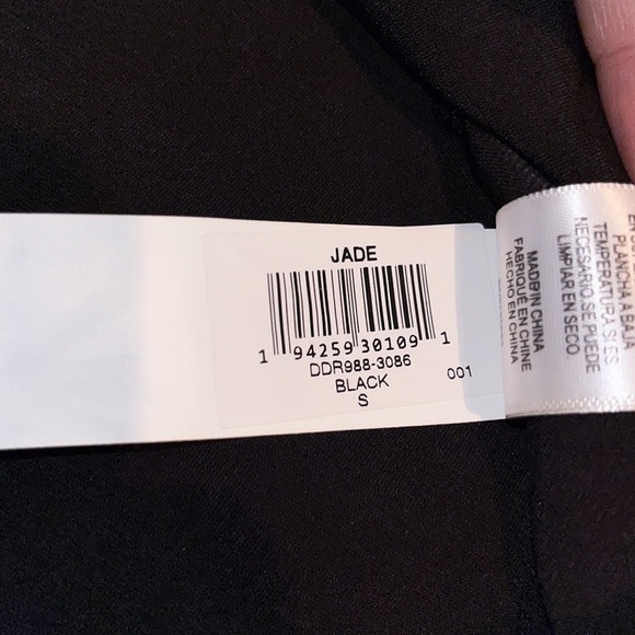 Dress The Population Jade Long Sleeve Knot Cutout Keyhole Mini Dress Black Small - Picture 10 of 10